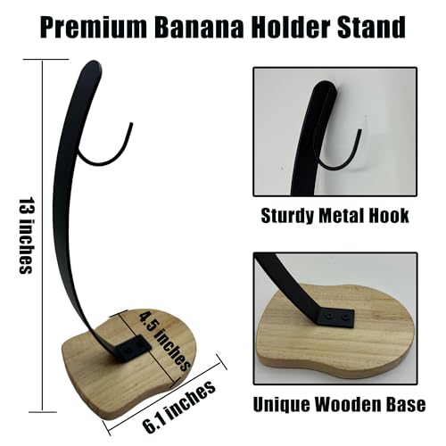 50% Off Unique Wood-Base Banana Holder for Fresh Fruit - Image 2