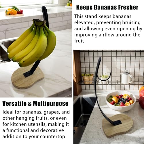 50% Off Unique Wood-Base Banana Holder for Fresh Fruit - Image 3