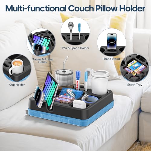 50% Off Couch Caddy Tray with Cup Holders & Snack Organizer - Image 2