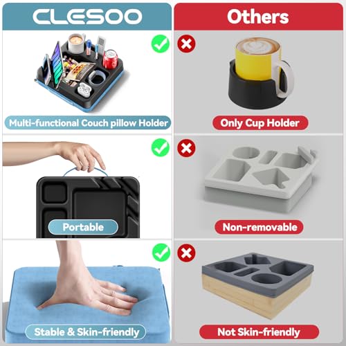 50% Off Couch Caddy Tray with Cup Holders & Snack Organizer - Image 3