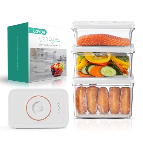 30% Off VOYOR 3-Pack Vacuum Food Storage Containers - Image 1