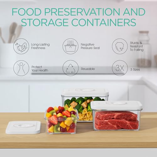 30% Off VOYOR 3-Pack Vacuum Food Storage Containers - Image 2