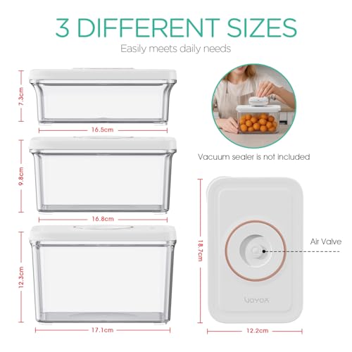 30% Off VOYOR 3-Pack Vacuum Food Storage Containers - Image 5