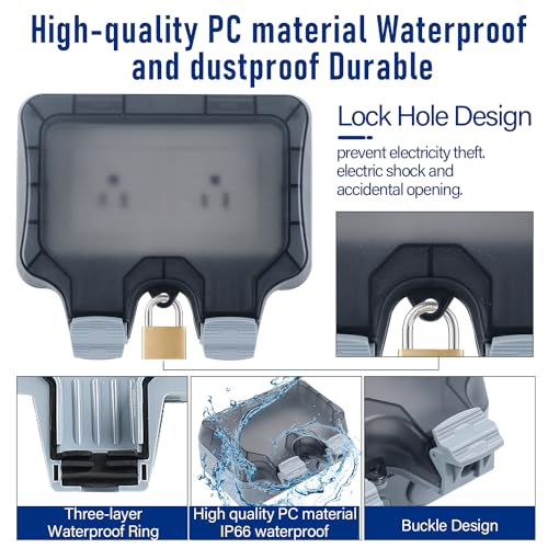 30% Off Outdoor Weatherproof Power Outlet Box with 32ft Cord - Image 3