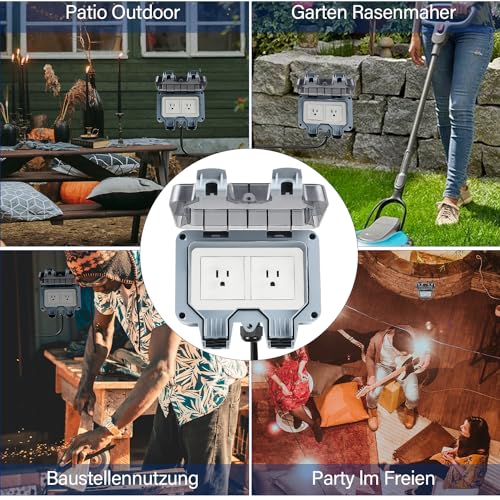 30% Off Outdoor Weatherproof Power Outlet Box with 32ft Cord - Image 6