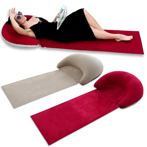 47% Off LONEEDY 2-Pack Beach Blankets with Inflatable Headrest - Image 1