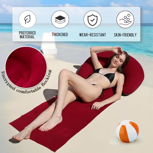 47% Off LONEEDY 2-Pack Beach Blankets with Inflatable Headrest - Image 4