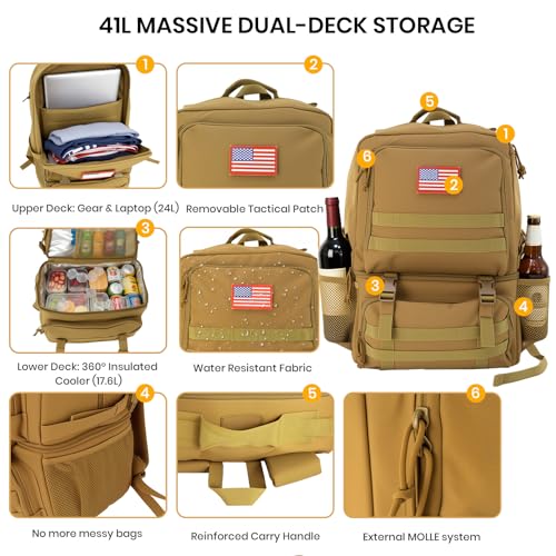 50% Off Tactical Insulated Backpack with Cooler Compartment - Image 2