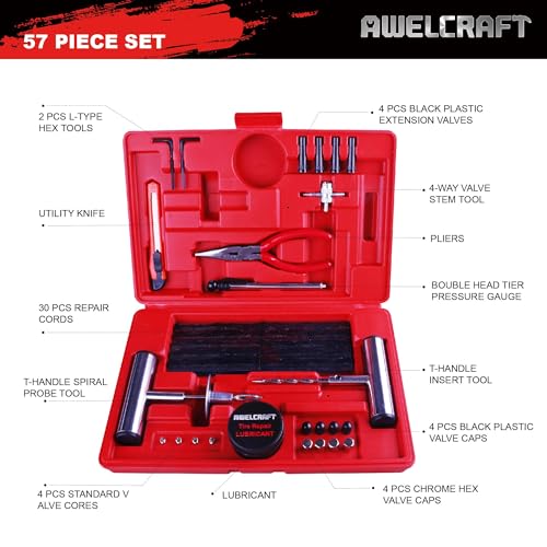 50% Off AWELCRAFT 57-Piece Tire Repair Tool Kit - Image 2