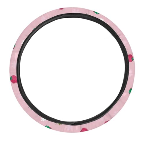 50% Off Strawberry Car Steering Wheel Cover - Soft & Breathable - Image 5