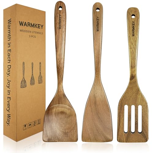 Save $8 on Natural Acacia Wood Spatula Set (3-Piece) - Image 1