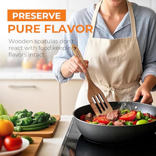 Save $8 on Natural Acacia Wood Spatula Set (3-Piece) - Image 2