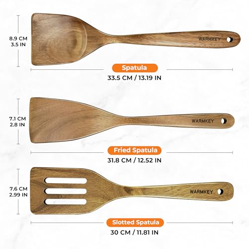 Save $8 on Natural Acacia Wood Spatula Set (3-Piece) - Image 3