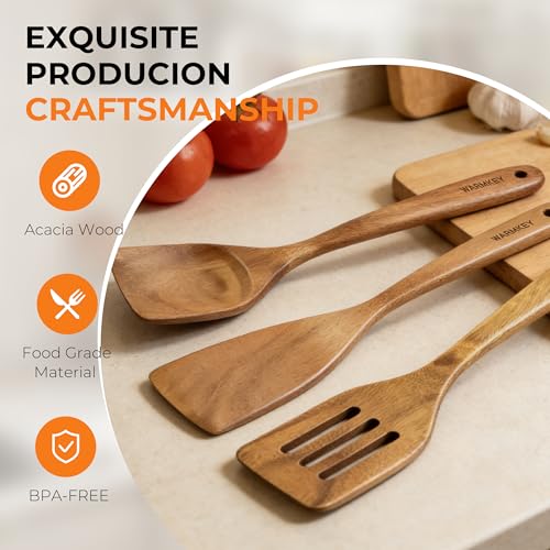 Save $8 on Natural Acacia Wood Spatula Set (3-Piece) - Image 6