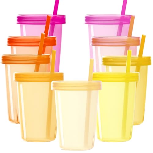 50% Off Youngever Reusable Plastic Cups with Lids & Straws - Image 1