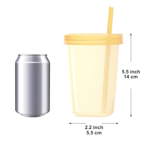 50% Off Youngever Reusable Plastic Cups with Lids & Straws - Image 2