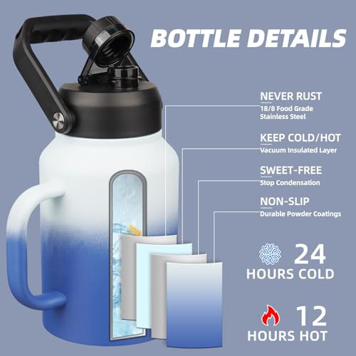 48% Off BJPKPK 64oz Insulated Water Bottle with Handle - Image 2