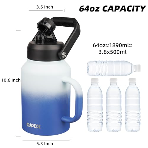 48% Off BJPKPK 64oz Insulated Water Bottle with Handle - Image 5