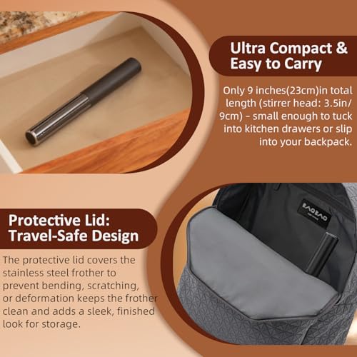 50% Off Rechargeable Electric Milk Frother for Coffee & Lattes - Image 3