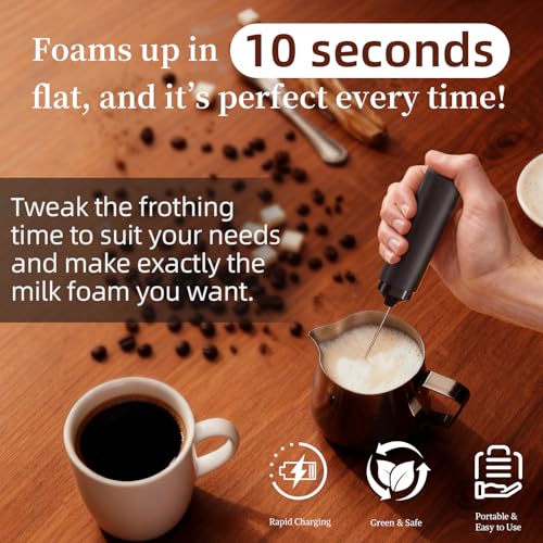 50% Off Rechargeable Electric Milk Frother for Coffee & Lattes - Image 4