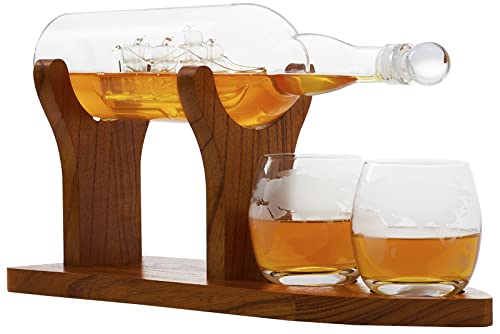 50% Off Jillmo Whiskey Decanter Set with 2 Glasses - Image 1
