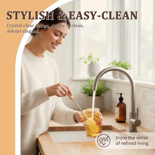 30% Off Lyghei 4-Pack Glass Tumblers with Lids & Straws - Image 5