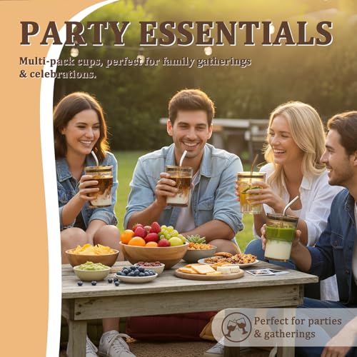 30% Off Lyghei 4-Pack Glass Tumblers with Lids & Straws - Image 7