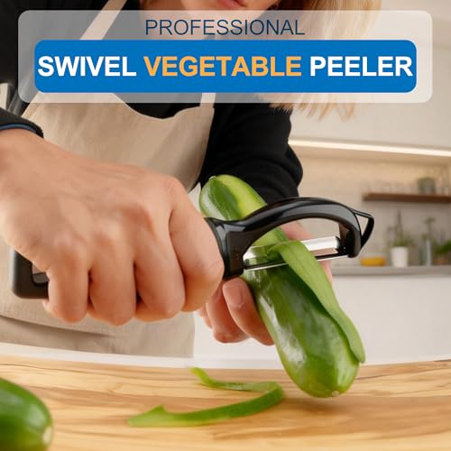 Save 50% on Premium Swivel Vegetable Peeler Set of 2 - Image 2