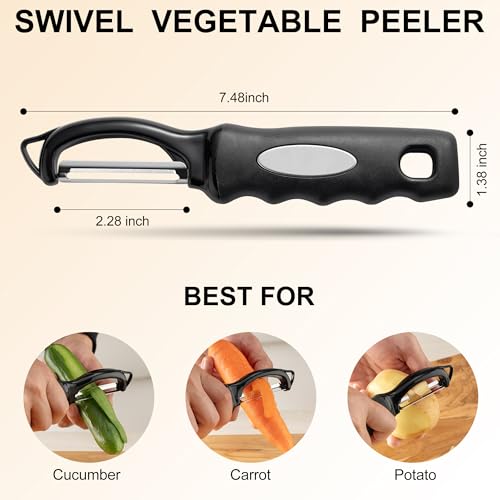 Save 50% on Premium Swivel Vegetable Peeler Set of 2 - Image 3