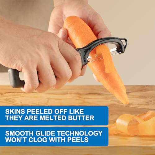 Save 50% on Premium Swivel Vegetable Peeler Set of 2 - Image 6