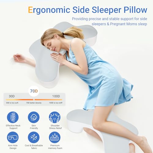 50% Off Wattne Side Sleeper Pillow with Arm Holes - Image 2