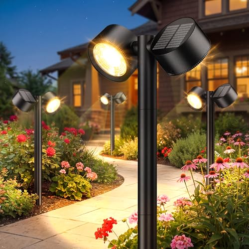 50% Off AOUNQ Solar Pathway Lights - 4 Pack for Yard & Garden - Image 1