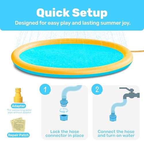 Save 50% on SLOOSH 72" Splash Pad Sprinkler for Kids - Image 4