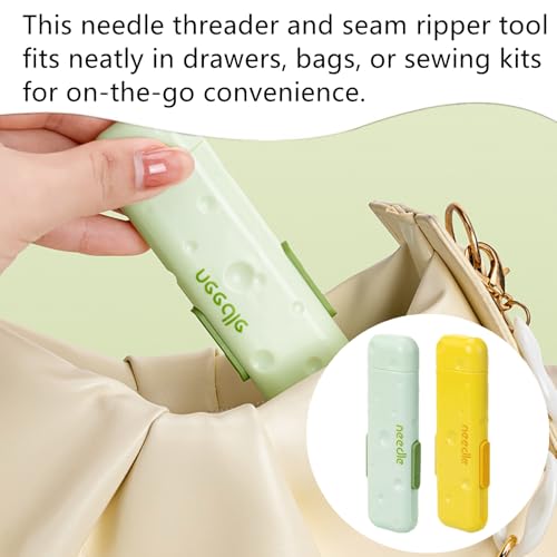 2-Pack 3-in-1 Needle Threader & Seam Ripper Set - Image 5