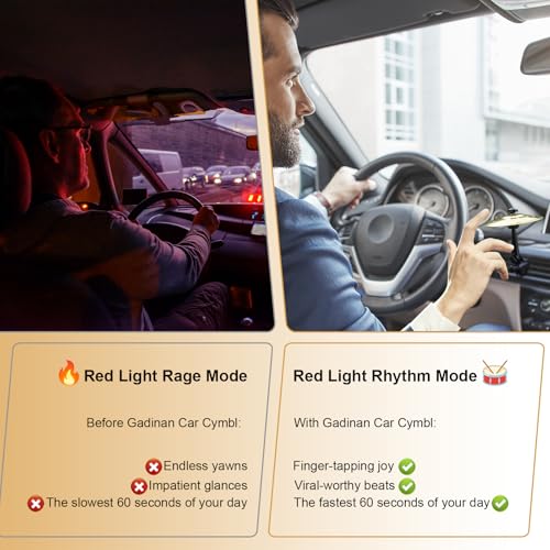 47% Off Mini Car Drum Cymbal Vent Ornament - Fun Music Gift - Image 2