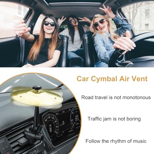 47% Off Mini Car Drum Cymbal Vent Ornament - Fun Music Gift - Image 6