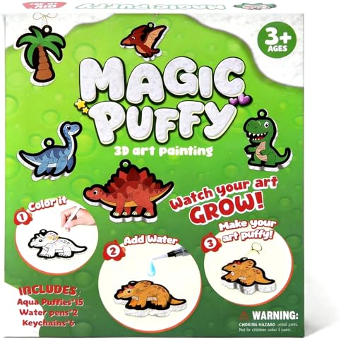 Save 50% on Richgv Magic Aqua Puffs 3D Dinosaur Art Kit - Image 1