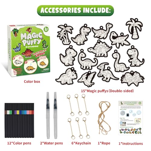 Save 50% on Richgv Magic Aqua Puffs 3D Dinosaur Art Kit - Image 7