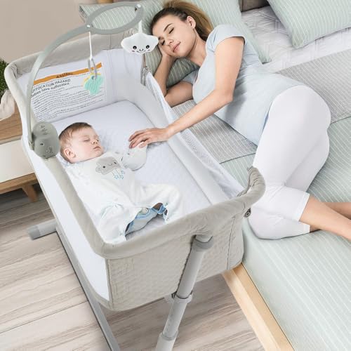 Save 50% on RONBEI Portable Bedside Baby Bassinet