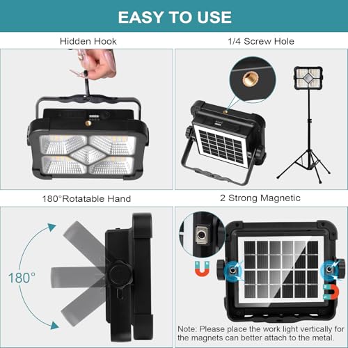 ERAY Solar LED Work Light with USB - 50% Off Deal - Image 6