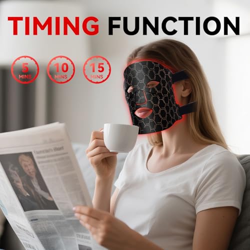 Red Light Therapy Mask with 180 LEDs for Facial Rejuvenation - Image 3