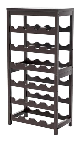 50% Off 24-Bottle Bamboo Wine Rack with Table Top - Image 1