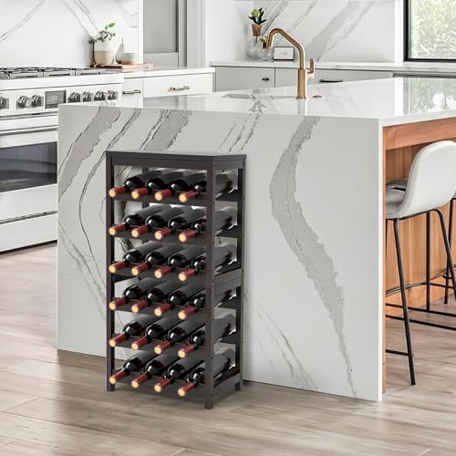 50% Off 24-Bottle Bamboo Wine Rack with Table Top - Image 2