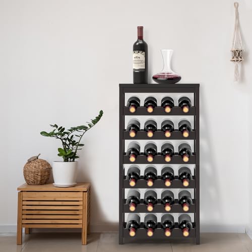 50% Off 24-Bottle Bamboo Wine Rack with Table Top - Image 3