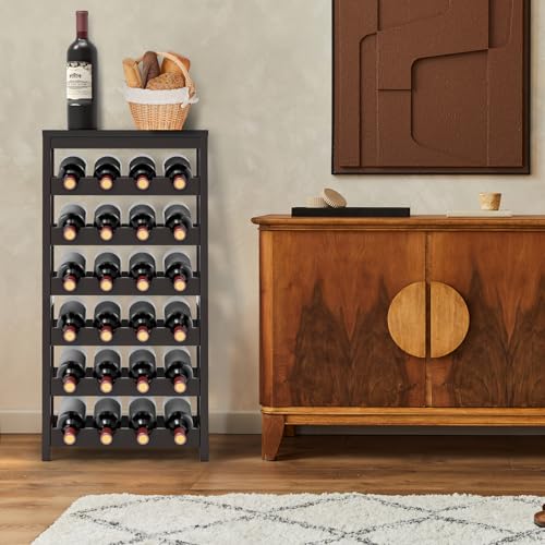 50% Off 24-Bottle Bamboo Wine Rack with Table Top - Image 4