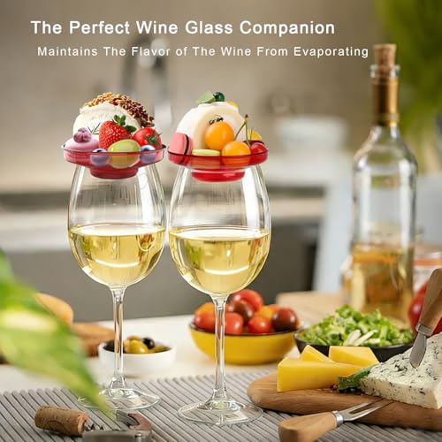 50% Off 4-Piece Wine Glass Charcuterie Topper Set - Image 4