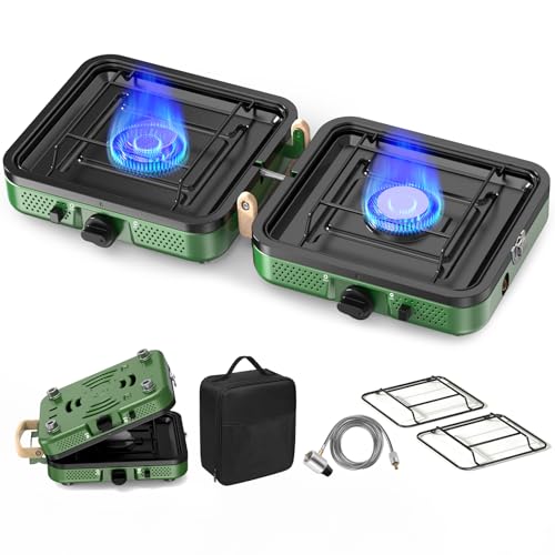 50% Off 2-Burner Propane Camping Stove with 20,000 BTU - Image 1