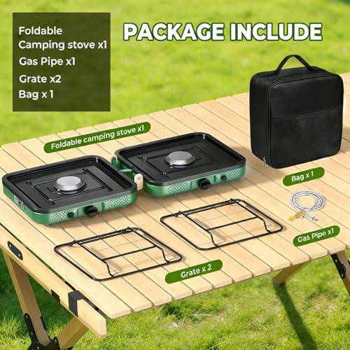 50% Off 2-Burner Propane Camping Stove with 20,000 BTU - Image 4