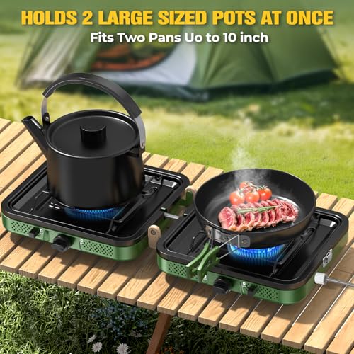 50% Off 2-Burner Propane Camping Stove with 20,000 BTU - Image 5