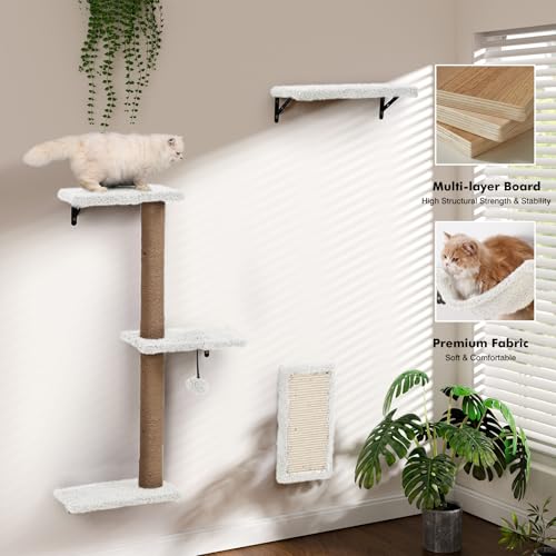 Save 40% on ZLAFM 5-in-1 Cat Wall Shelves & Climbing Furniture - Image 2